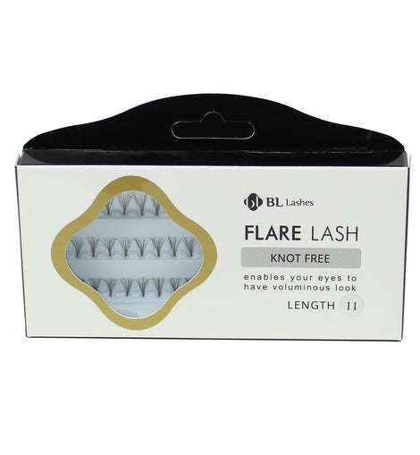 BL Lashes Flare Lash Knot Free Length 11 Cluster Lashes Eyelash Extension
