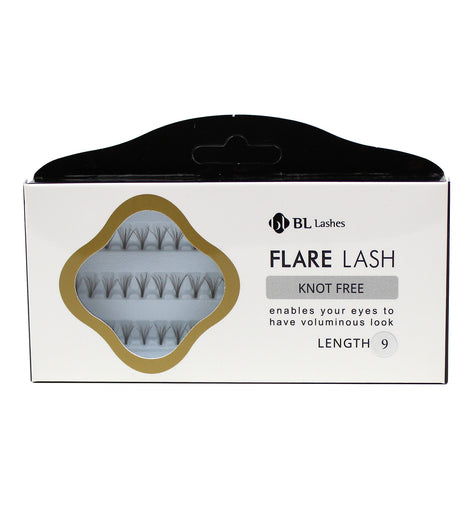 BL Lashes Flare Lash Knot Free Length 9 Cluster Lashes Eyelash Extension