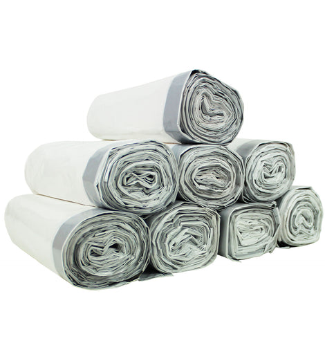 8 Rolls of Custom Fit Liner Trash Bags