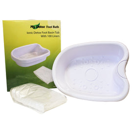 My Detox Foot Bath Ionic Detox Foot Bath Basin Tub With 100 Liners