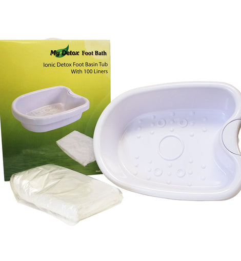 My Detox Foot Bath Ionic Detox Foot Bath Basin Tub With 100 Liners