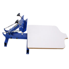 Simple Single 1 Color 1 Station T-shirt Silk Screen Printing Machine NS101