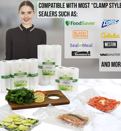 11x50' And 8x50' Commercial Bargains Vacuum Bags For FoodSaver Sous –  Commercial Bargains Inc.