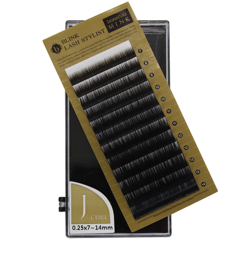 Eyelash Extension Blink Mink J 0.25 Curl 7mm-14mm Mixed Size Tray