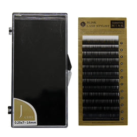 Eyelash Extension Blink Mink J 0.25 Curl 7mm-14mm Mixed Size Tray