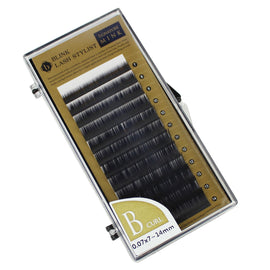 Eyelash Extension Blink Mink B 0.07 Curl 7mm-14mm Mixed Size Tray