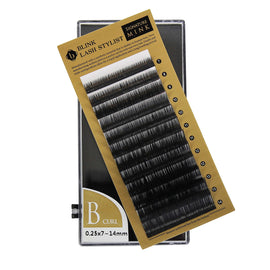 Eyelash Extension Blink Mink B 0.25 Curl 7mm-14mm Mixed Size Tray
