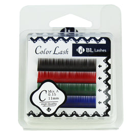 BL Lashes Color Lash C MIX A 0.15 Thickness 4 Lines