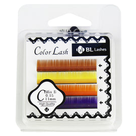 BL Lashes Color Lash C Mix B 0.15 Thickness 4 Lines