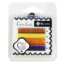 BL Lashes Color Lash C Mix B 0.15 Thickness 4 Lines