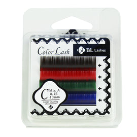 BL Lashes Color Lash C MIX A 0.15 Thickness 4 Lines