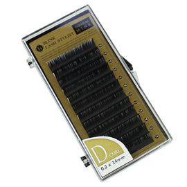 Eyelash Extension Blink Mink D 0.20mm X 14mm Curl Individual Black False Lashes