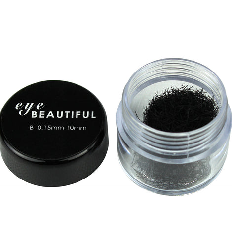 Premium MINK Individual Loose Lashes B Curl 10mm to 14mm Eyelash Extension 15MM