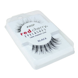 Red Cherry 100% Human Hair False Eye Lashes Fake Eye Lashes #WSP Wispy